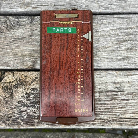 【1960-70年代】ビンテージ ガレージ アメリカン雑貨 店舗什器 BATES アドレス帳 スチール #2735