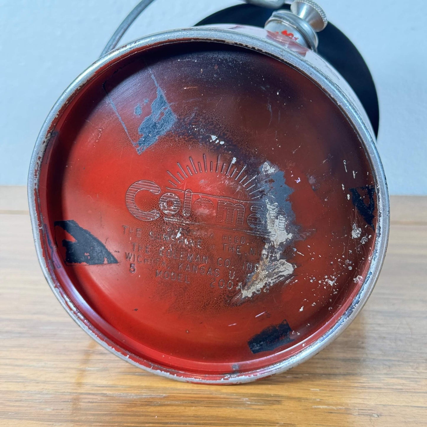 #2074【1964年5月製】ビンテージ Coleman(コールマン) 200A レッドボーダー ランタン アメリカ