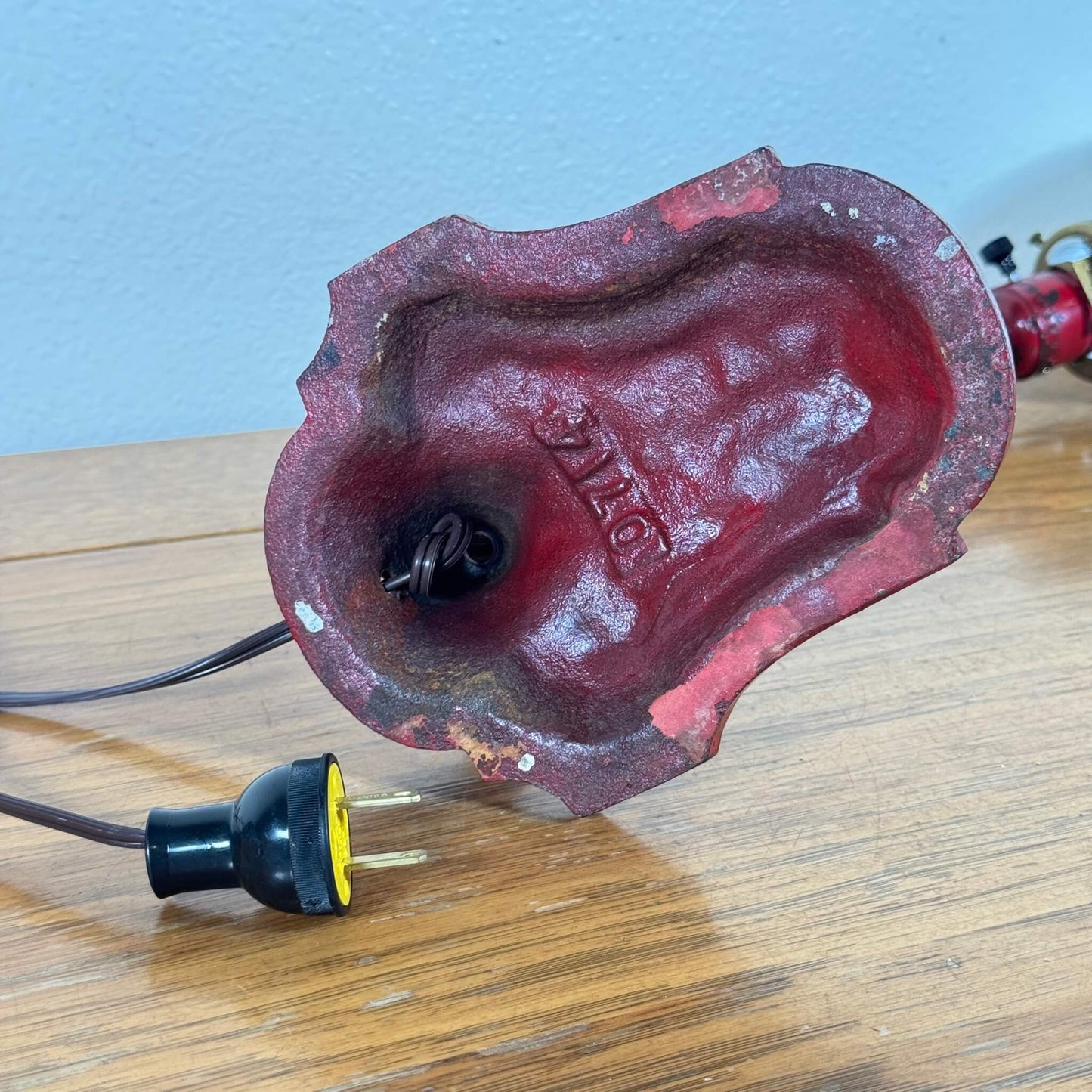 #2098【1930-40年代】ビンテージ インダストリアル デスクランプ / 照明 ミルクガラスシェード アメリカ