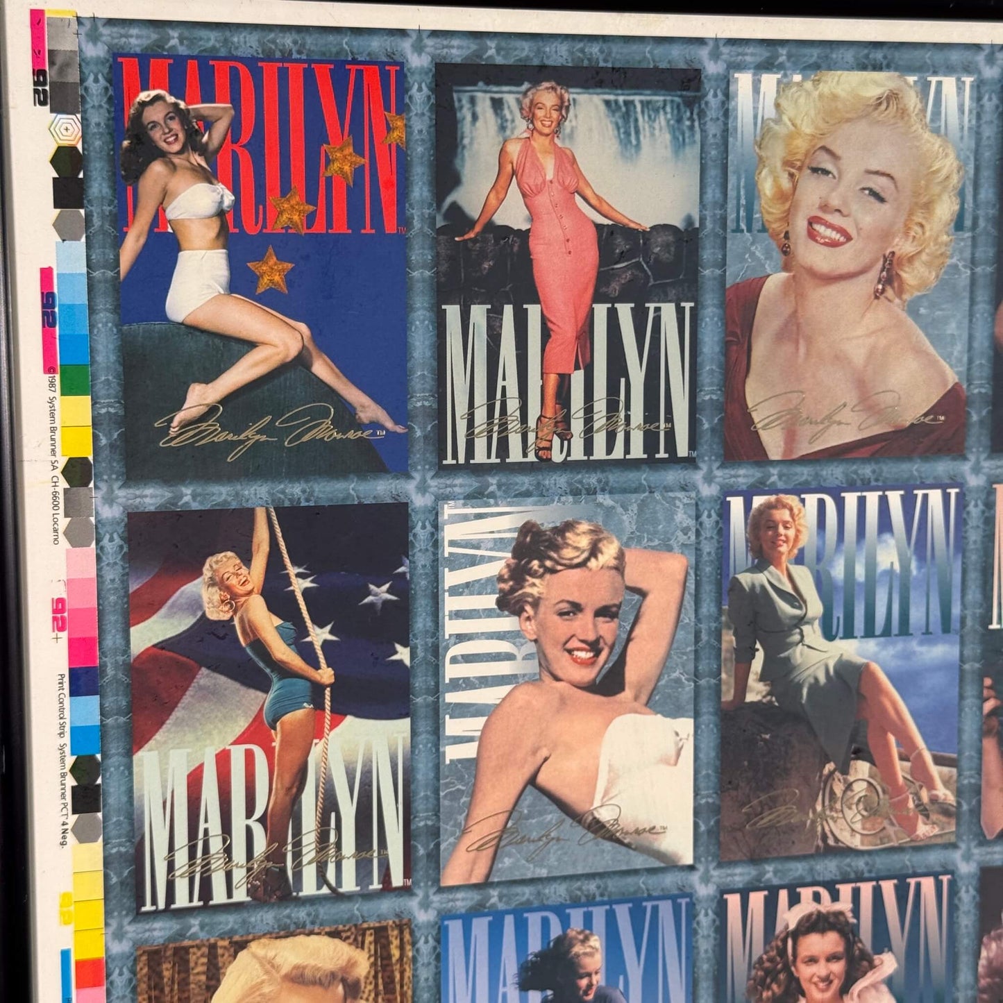 #1971【1987年】ビンテージ マリリン・モンロー コラージュアートポスター / ウォールデコ アメリカ