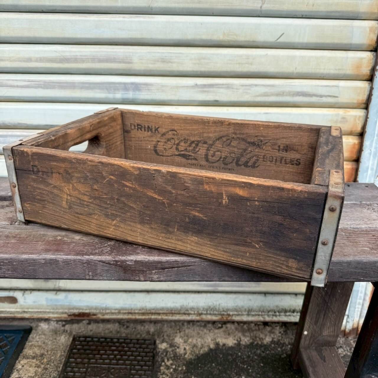 Coca-Cola コカ・コーラ ヴィンテージ 木製ボックス 木箱 アウトドア 1960年代】ビンテージ コカコーラ 木箱 アメリカン雑貨 ウッドボックス