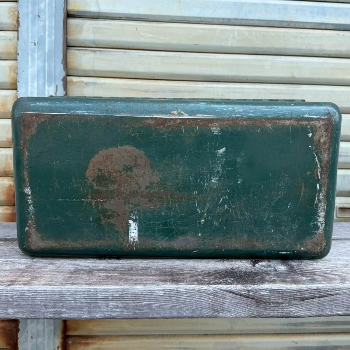 【1960-70年代】ビンテージ ツールボックス アメリカン雑貨 店舗什器 多段トレー 工具箱 メタルボックス #2378