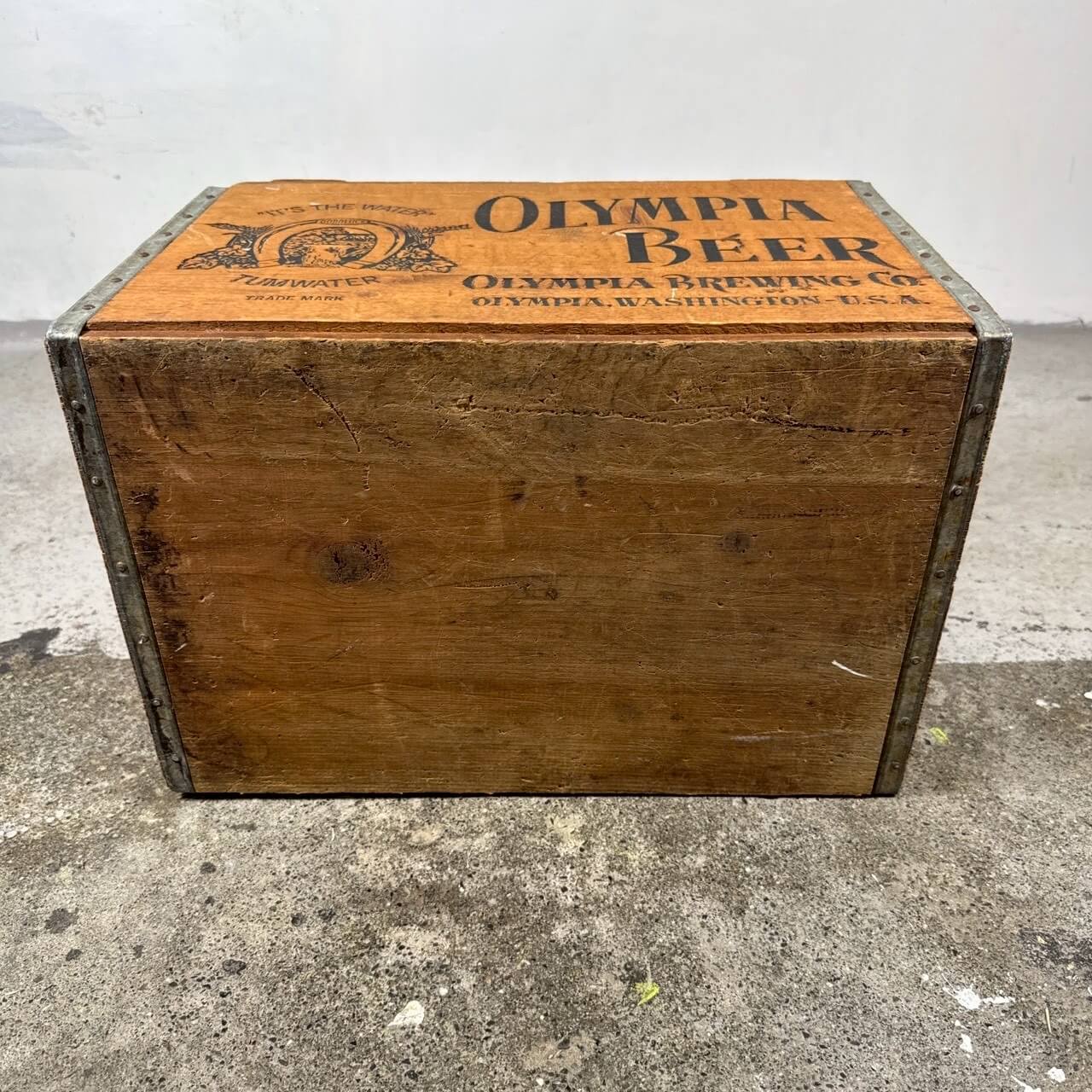#2537【1970-80年代】OLYMPIA BEER 木箱 ウッドクレート オリンピアビール アメリカ