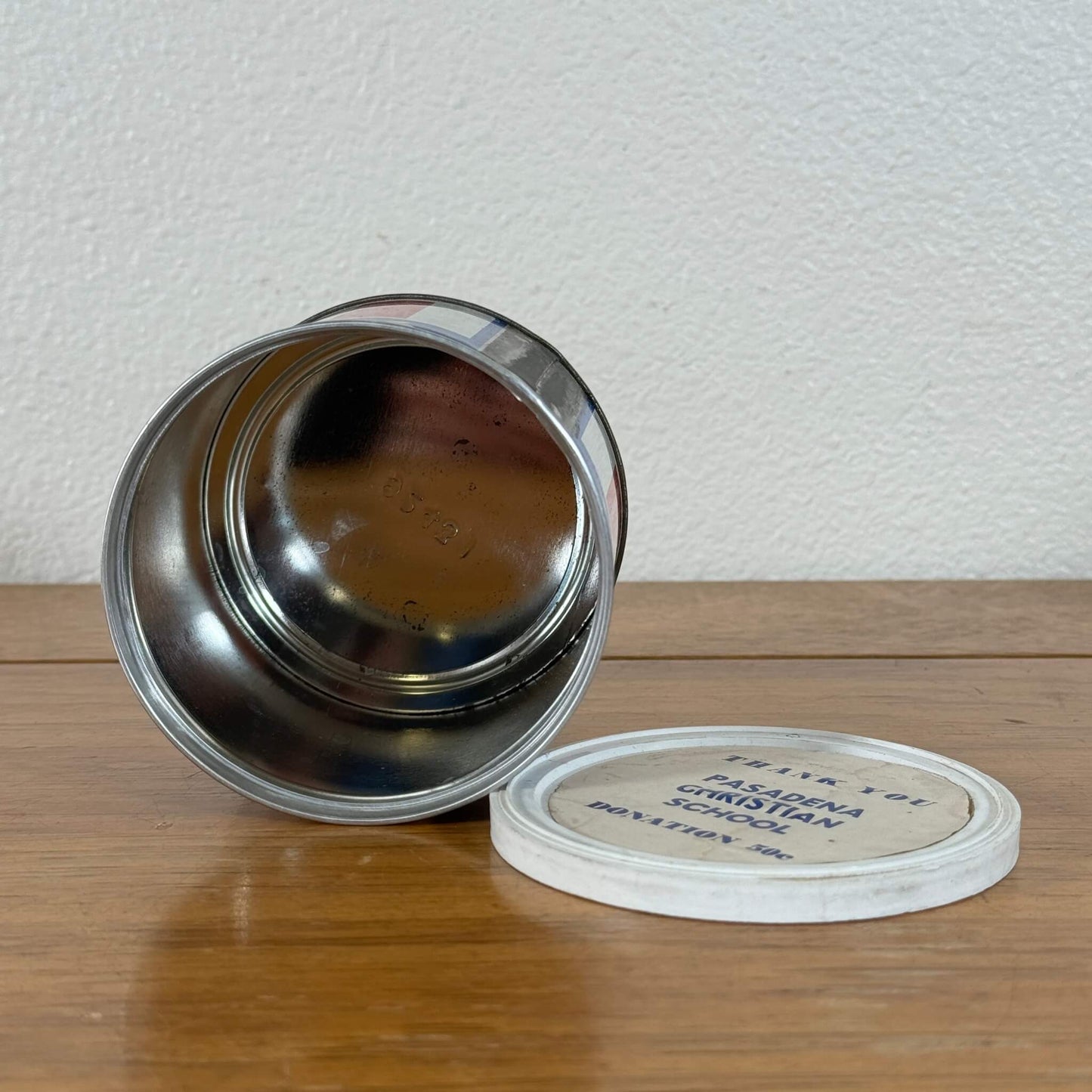 #1505 【1960~1970年代】 ビンテージ 星条旗デザイン ブリキ缶 / 小物入れ 収納ケース アメリカ