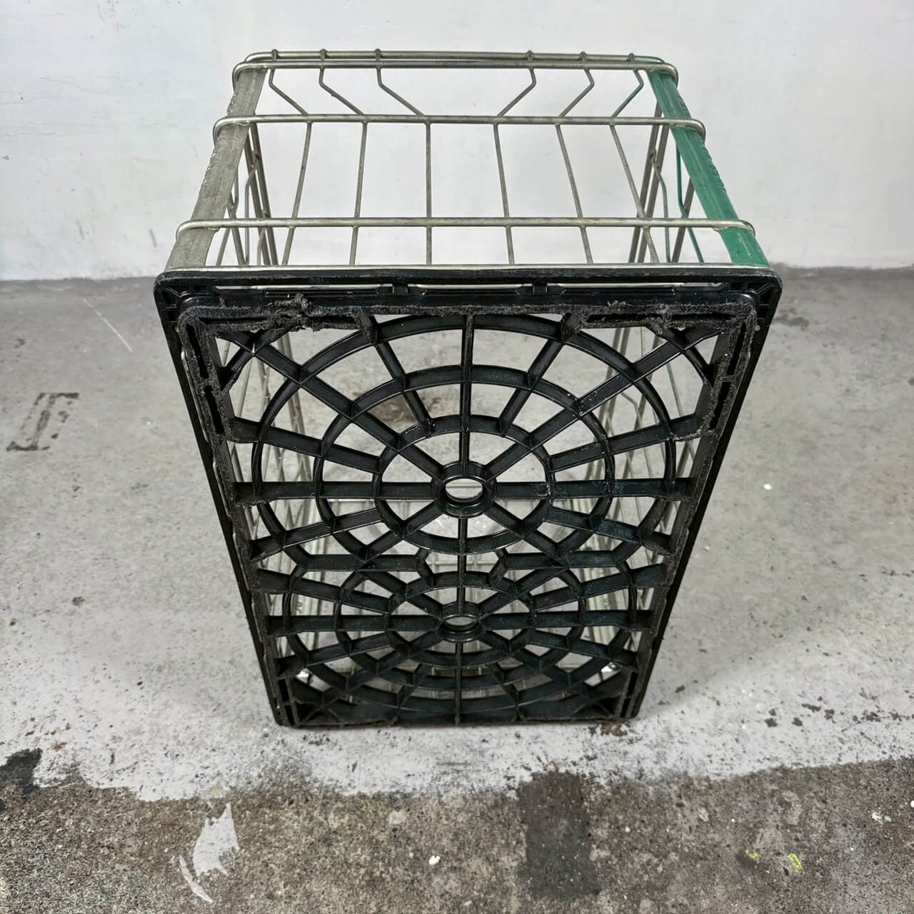 #2535【1982年製】ビンテージ ミルククレート ワイヤーバスケット 収納ケース アメリカ