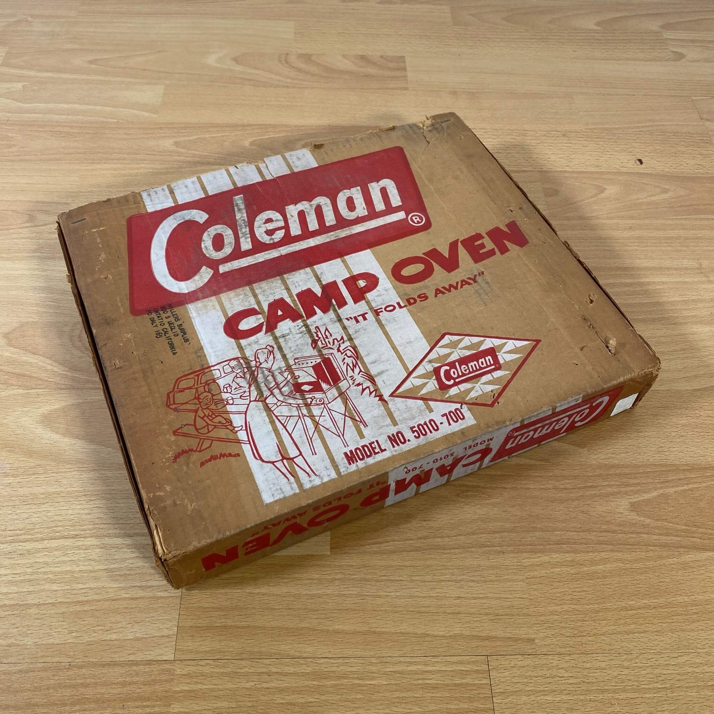 #851【1960年代】ビンテージ Coleman(コールマン) キャンプオーブン モデル5010-700 ダイヤモンドロゴ キャンプ用品 アメリカ アメリカ