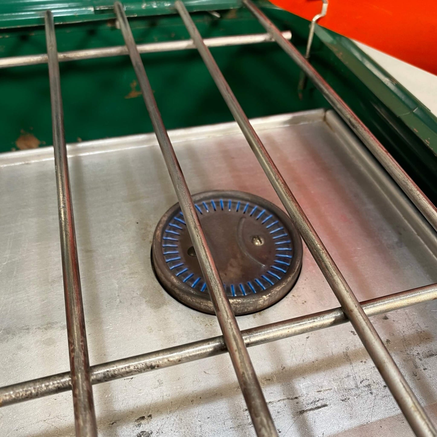 #32【1960年-70年代】ビンテージ THERMOS(サーモス)モデル8423 ツーバーナー / ストーブ キャンプ用品 アウトドア アメリカ