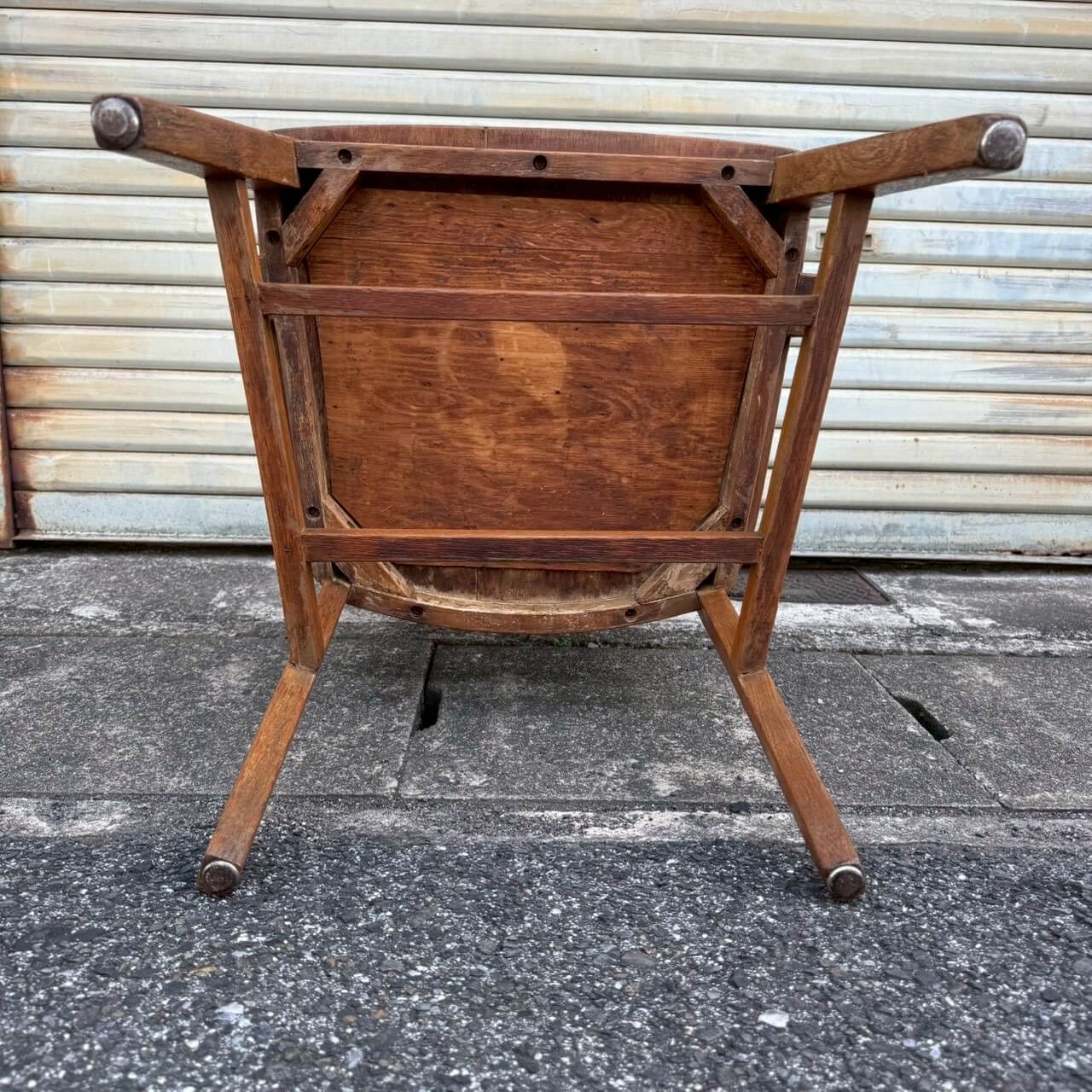 【1940-50年代】ビンテージ アームチェア アメリカン雑貨 木製 椅子 店舗什器 #2588