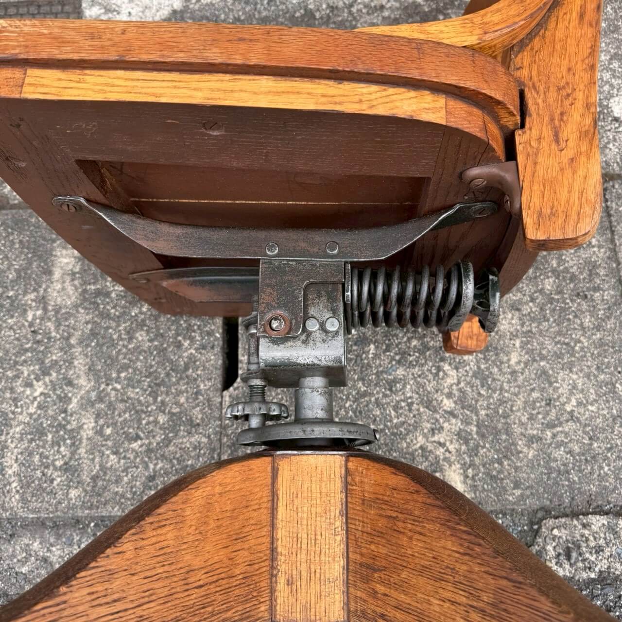 【1940-50年代】ビンテージ デスクチェア アメリカン雑貨 店舗什器 ウッドチェア 椅子 #2590