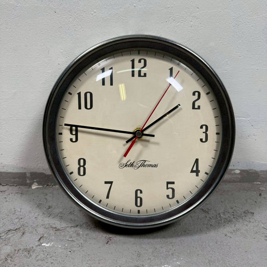 #2284【1970-80年代】ビンテージ Seth Thomas セストーマス ウォールクロック / 壁掛け時計 アメリカ