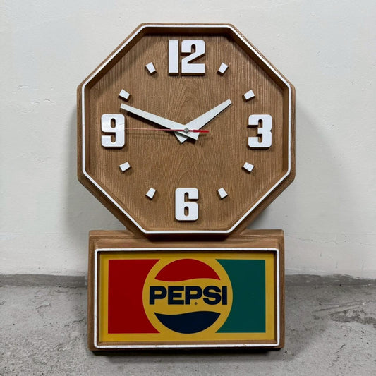 #2351【1980年代】ビンテージ PEPSI ウォールクロック / ペプシ 時計 アメリカ