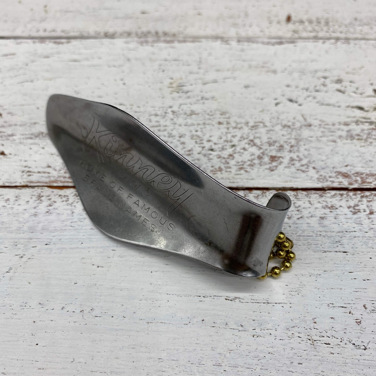 #338【1950-60年代】ビンテージ シューホーン / 携帯用 靴べら キーチェーン キーホルダー ベルトループ アクセサリー アメリカ