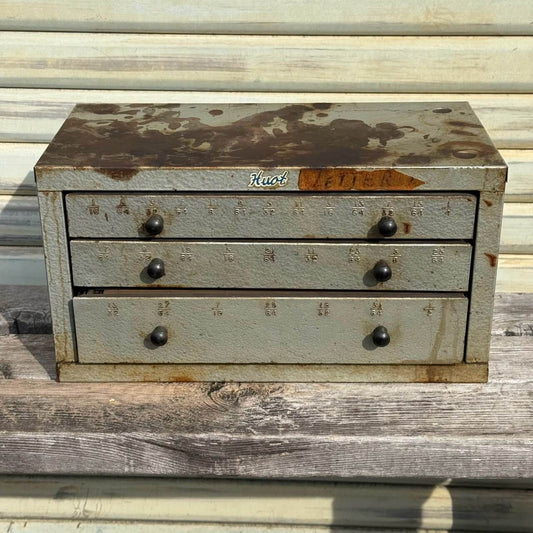 【1950-60年代】ビンテージ ガレージ アメリカン雑貨 店舗什器 HUOT ヒュウト キャビネット #2680-1