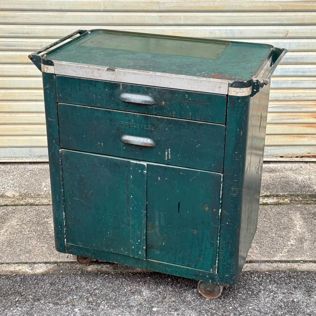 1940-50年代】ビンテージ ガレージ アメリカン雑貨 店舗什器 PRESSTEEL
