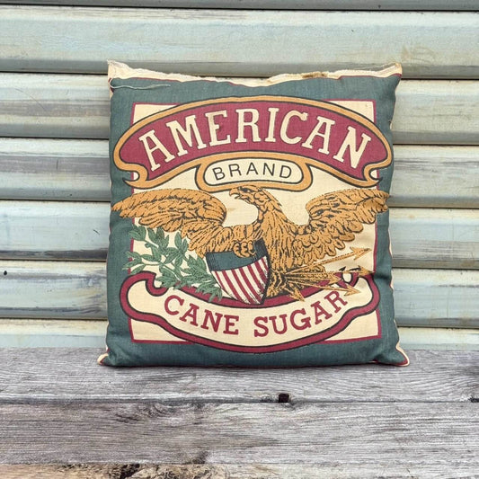 【ビンテージ】クッション アメリカン雑貨 店舗什器 CANE SUGAR イーグル #2674-1