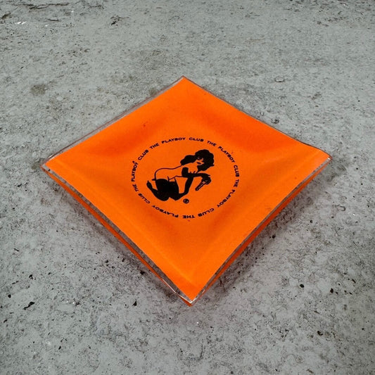 #2287【1960-70年代】ビンテージ PLAYBOY CLUB アッシュトレイ ガラス 灰皿 アメリカ
