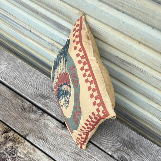 【ビンテージ】クッション アメリカン雑貨 店舗什器 RED CLOUD CORN ネイティブアメリカン #2674-2