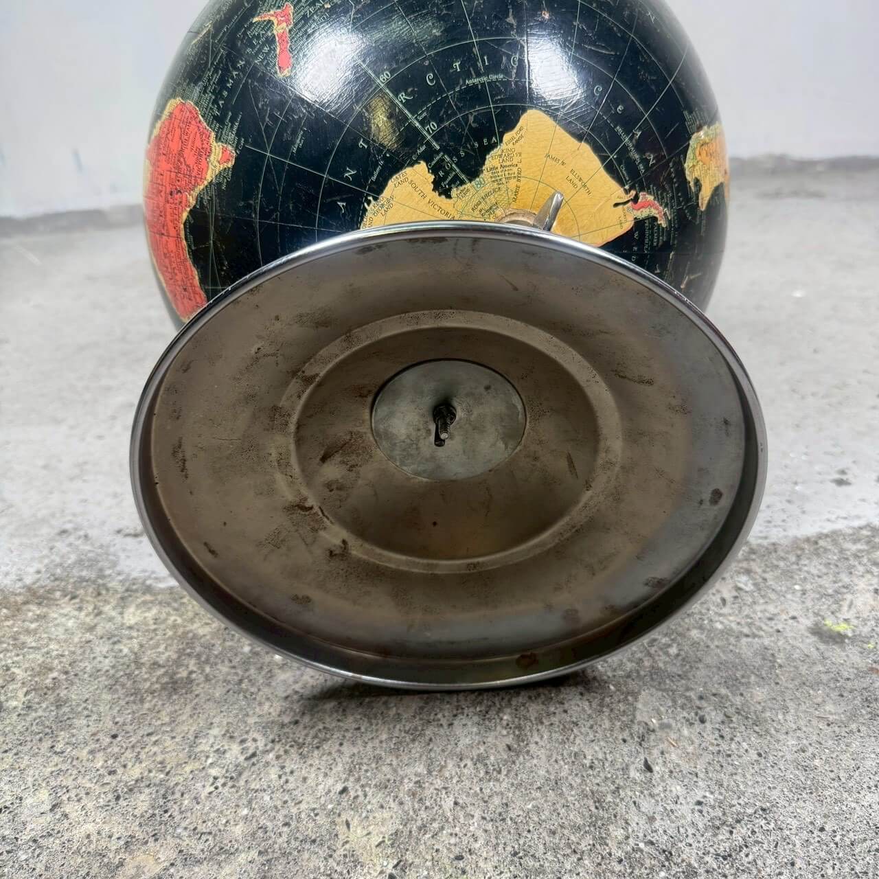#2342【1950年代製】ビンテージ REPLOGLE リプルーグル ブラックオーシャン 地球儀 アメリカ