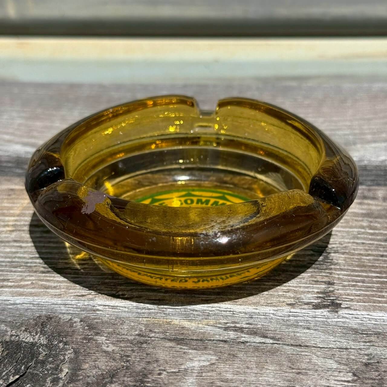 【ビンテージ】灰皿 ガラス アッシュトレイ アメリカン雑貨 店舗什器 トレイ レトロ #2541-25