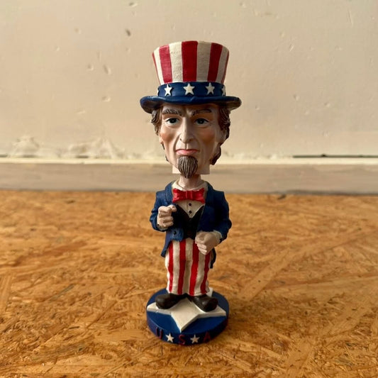 #2338【1990-2000年代】アンクル・サム フィギュア / アメリカンボブルヘッド インテリアオブジェ