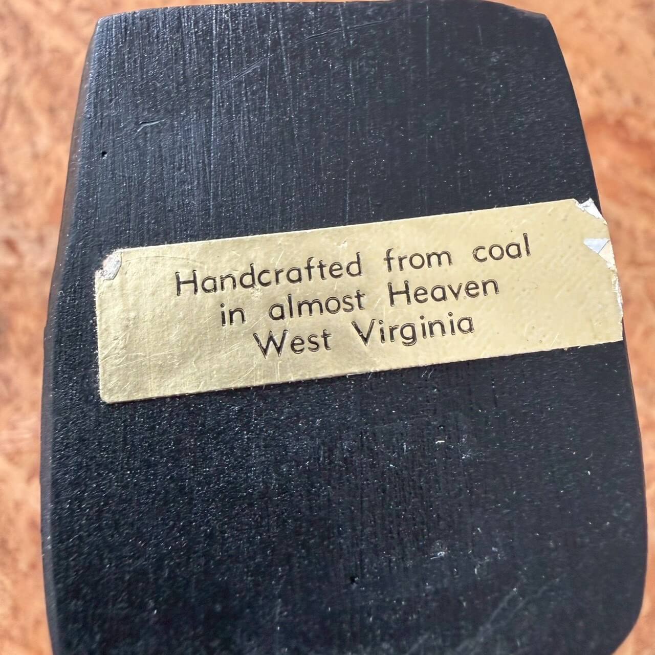 #2294【1970-80年代】ビンテージ エイブラハム・リンカーン 石炭彫刻 バスト像 / West Virginia ハンドクラフト