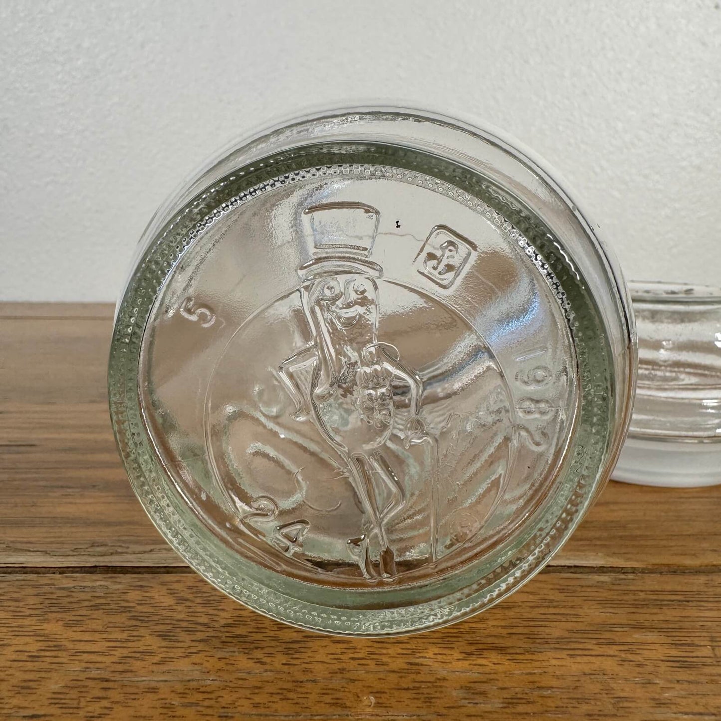 【1980年代】ビンテージ ガラスジャー アメリカン雑貨 店舗什器 キャニスター ミスターピーナッツ #1817