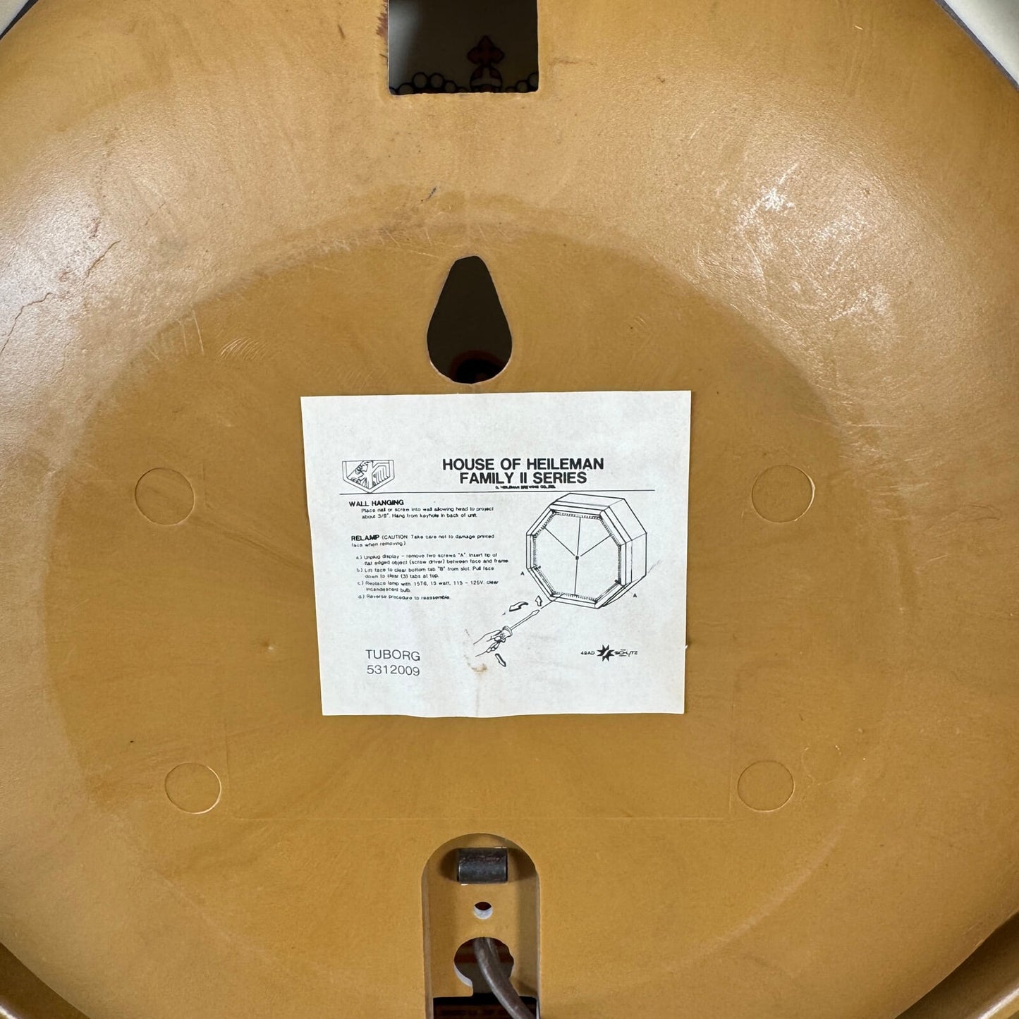 #1853 ビンテージ ビールサイン ライト Tuborg Beer 照明