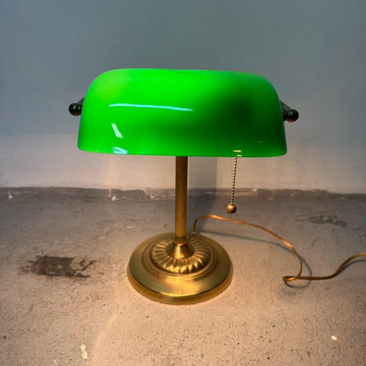 #2325【1980-1990年代】ビンテージ バンカーズランプ デスクランプ