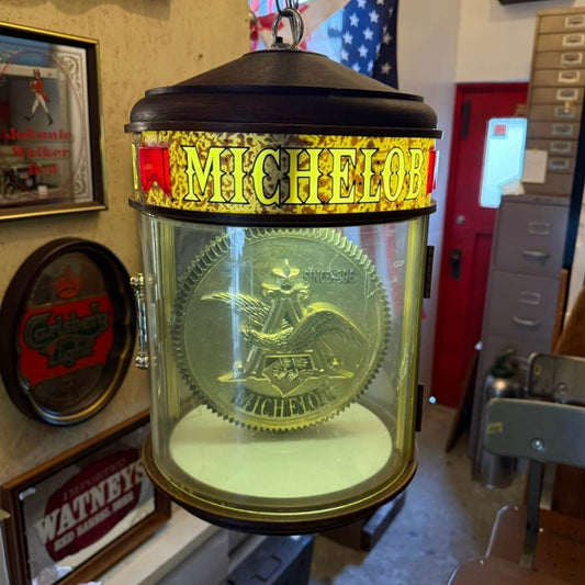 【1970年代】ビンテージ ライト アメリカン雑貨 店舗什器 MICHELOB ミシェロブ モーションライト #2791