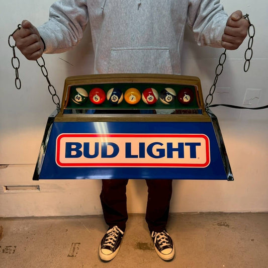 #2129【1986年】ビンテージ Bud Light(バドライト) プールランプ / ビールランプ デッドストック バーライト アメリカ