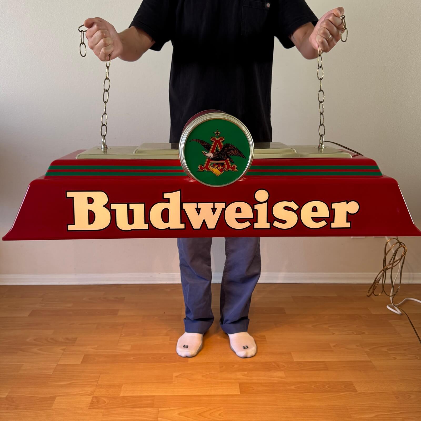 2127【1990年代】ビンテージ Budweiser（バドワイザー） プールランプ