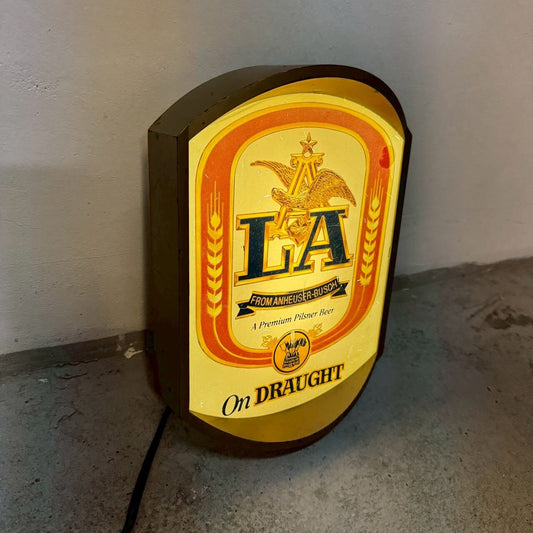#2350【1984年製】ビンテージ LA ビール ライトサイン Anheuser-Busch パブサイン アメリカ