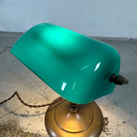 #2367【1950-60年代】ビンテージ バンカーズランプ デスクライト テーブルランプ
