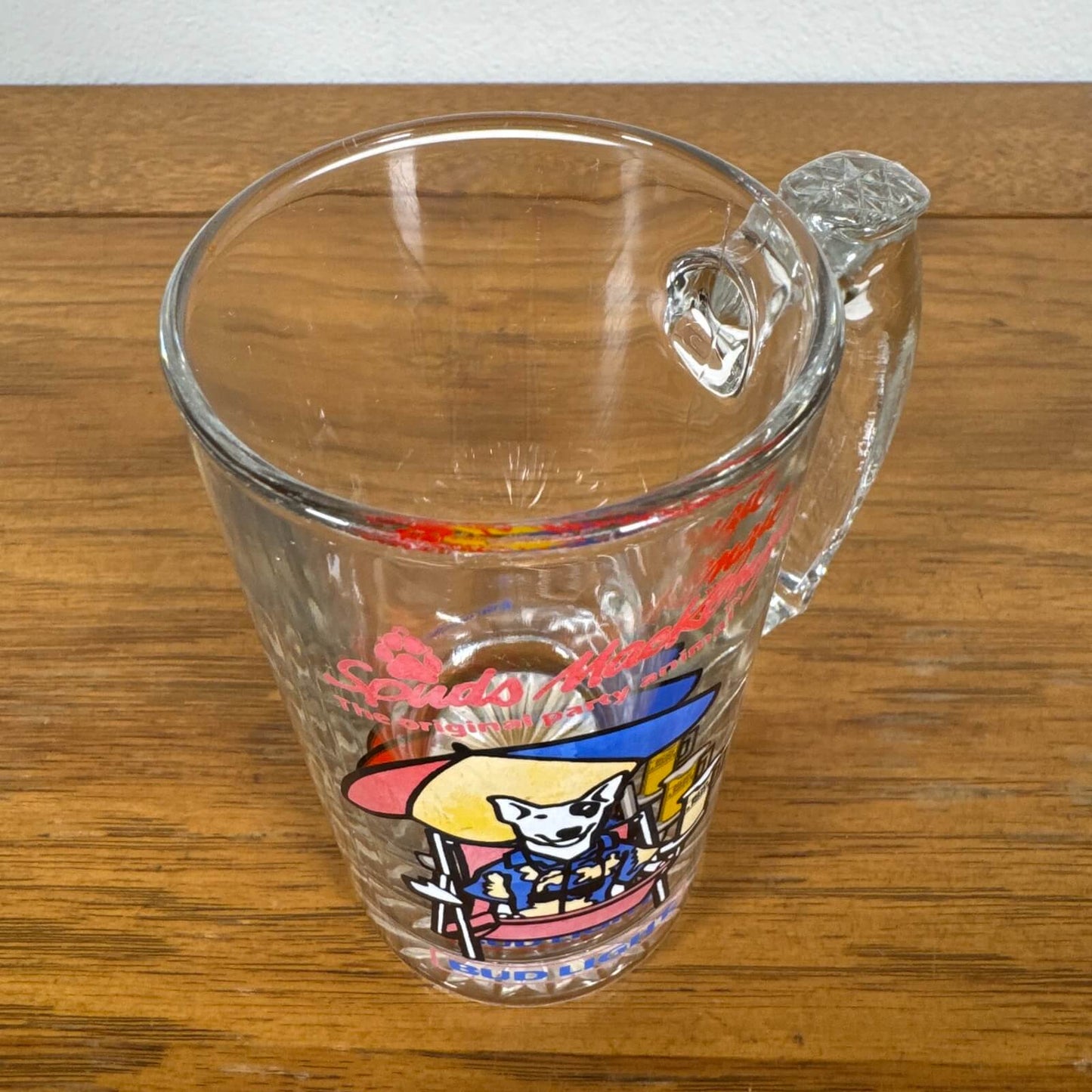 #1793【1987年】ビンテージ Spuds MacKenzie(スパッズ・マッケンジー) ビールジョッキ / アドバタイジンググラス アメリカ