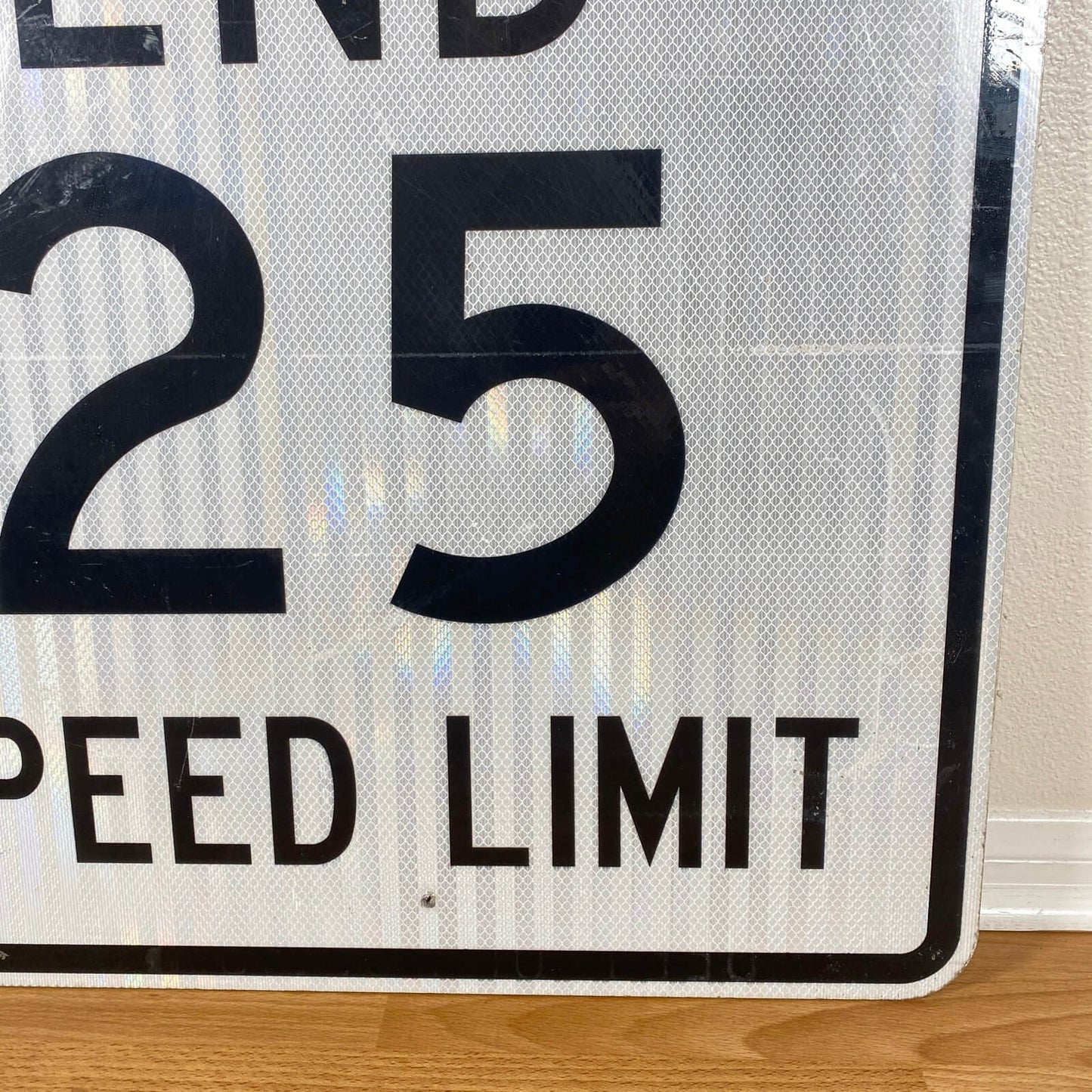 #1061 アメリカ ロードサイン 両面 道路標識 ROAD WORK SPEED LIMIT , END