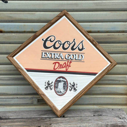 【1980年代】ビンテージ Coors(クアーズ) パブミラー / ウォールデコ アメリカ #2865