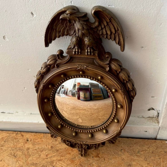#2349【1970-80年代】ビンテージ アメリカンイーグル コンベックスミラー / ウォールデコ 壁掛け