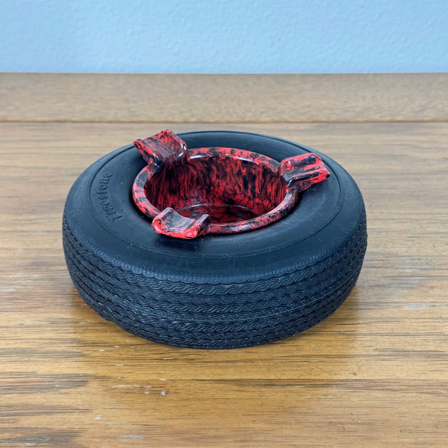 #2040【1950~60年代】ビンテージ Firestone(ファイアストン) タイヤ灰皿 / アドバタイジング アッシュトレイ アメリカ