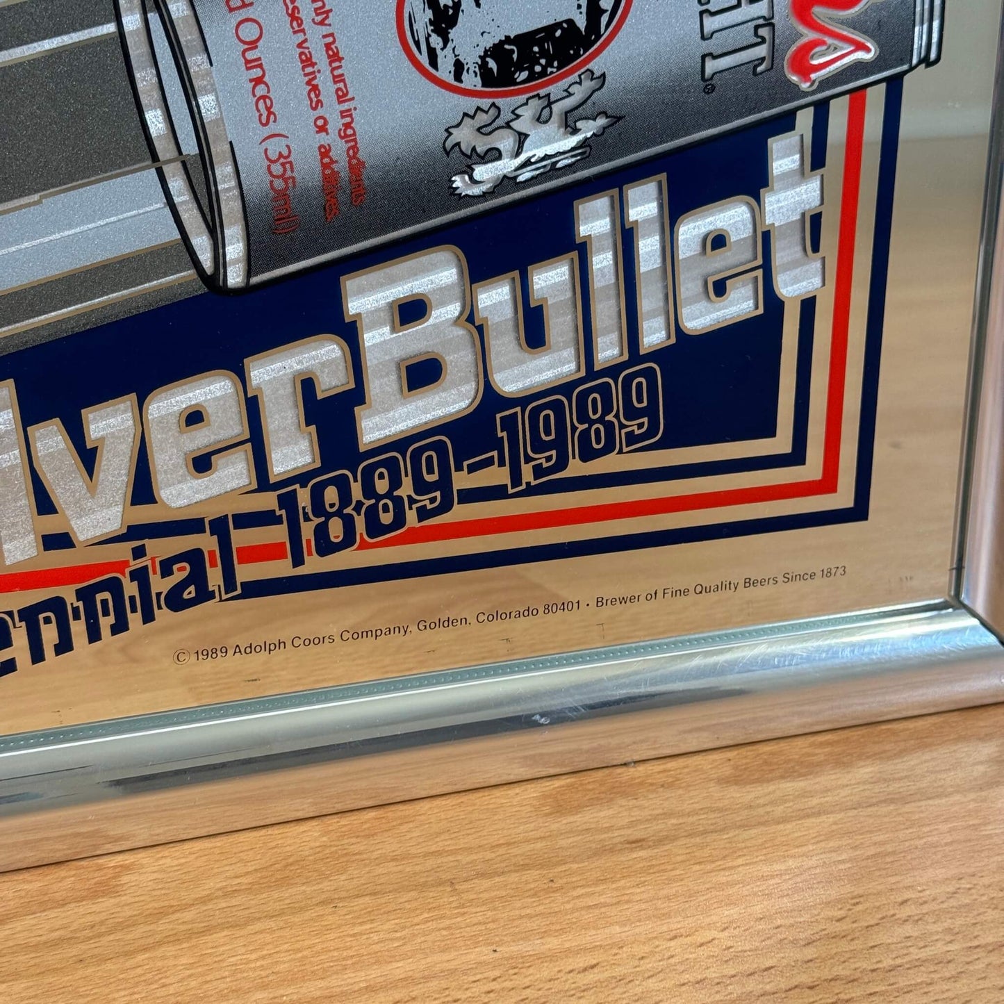 #1370 【1989年】 ビンテージ Coors(クアーズ) パブミラー / ウォールデコ インテリア アメリカ