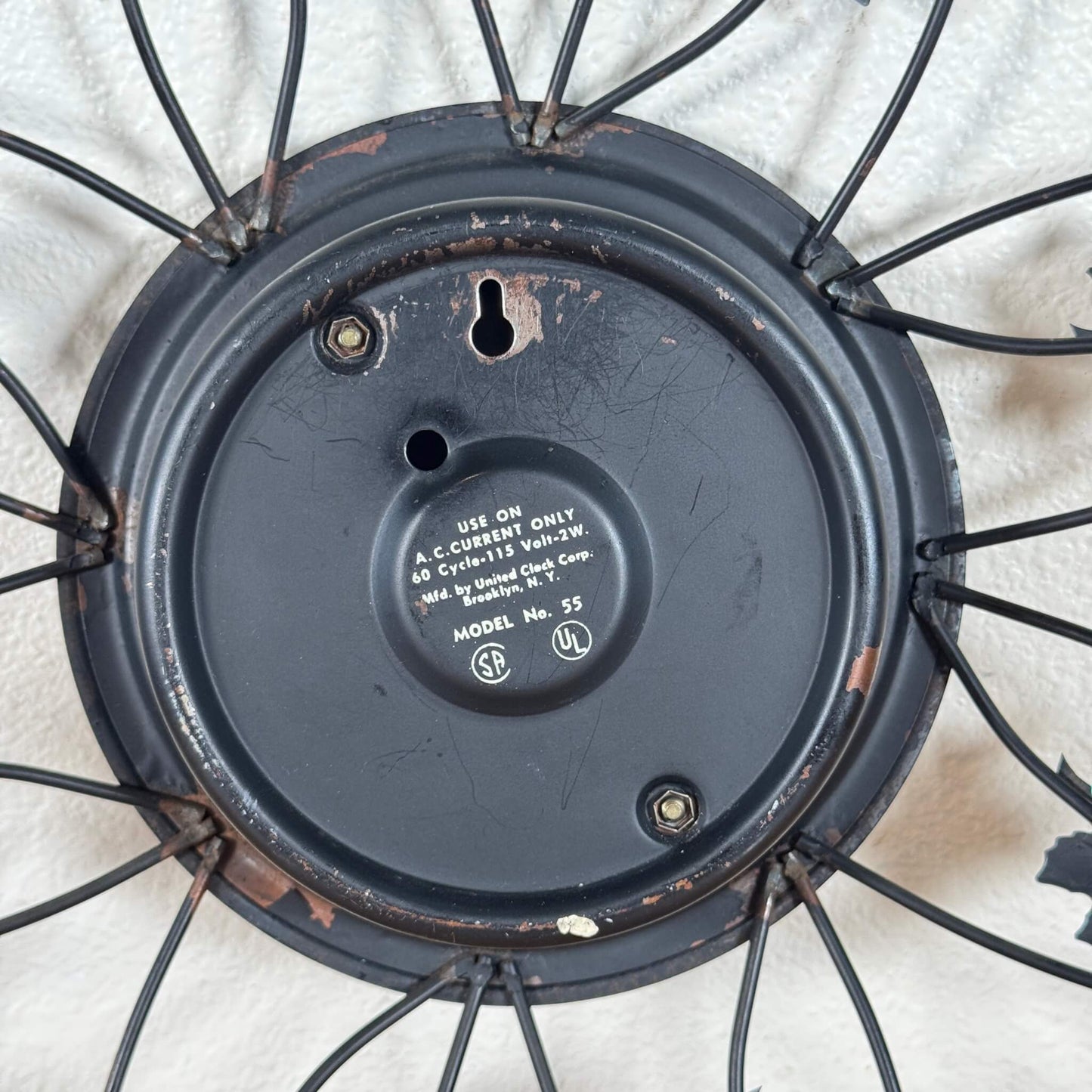 #1982【1960-70年代】ビンテージ United Clock 掛け時計 / ウォールクロック アメリカ