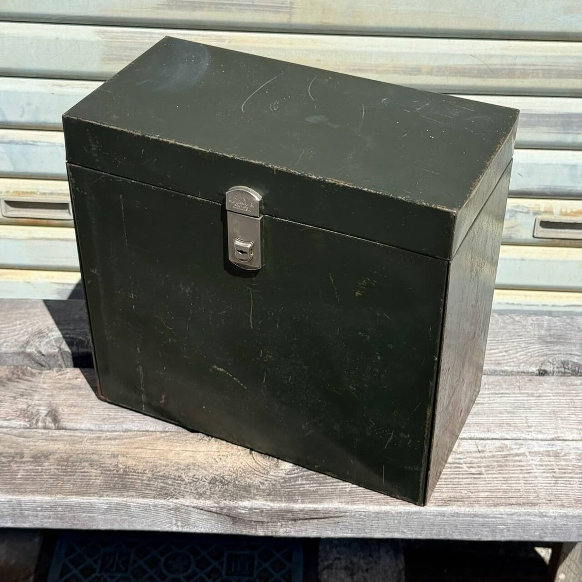 【1950-60年代】ビンテージ PRONTO FILE CORPORATION ファイルボックス アメリカン雑貨 鍵付き #2683