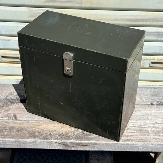 【1950-60年代】ビンテージ PRONTO FILE CORPORATION ファイルボックス アメリカン雑貨 鍵付き #2683