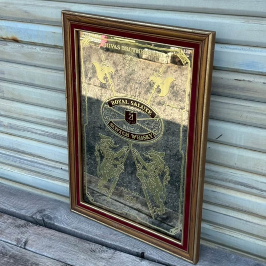 【1980〜90年代】ビンテージ パブミラー アメリカン雑貨 店舗什器 ロイヤルサルート #2478