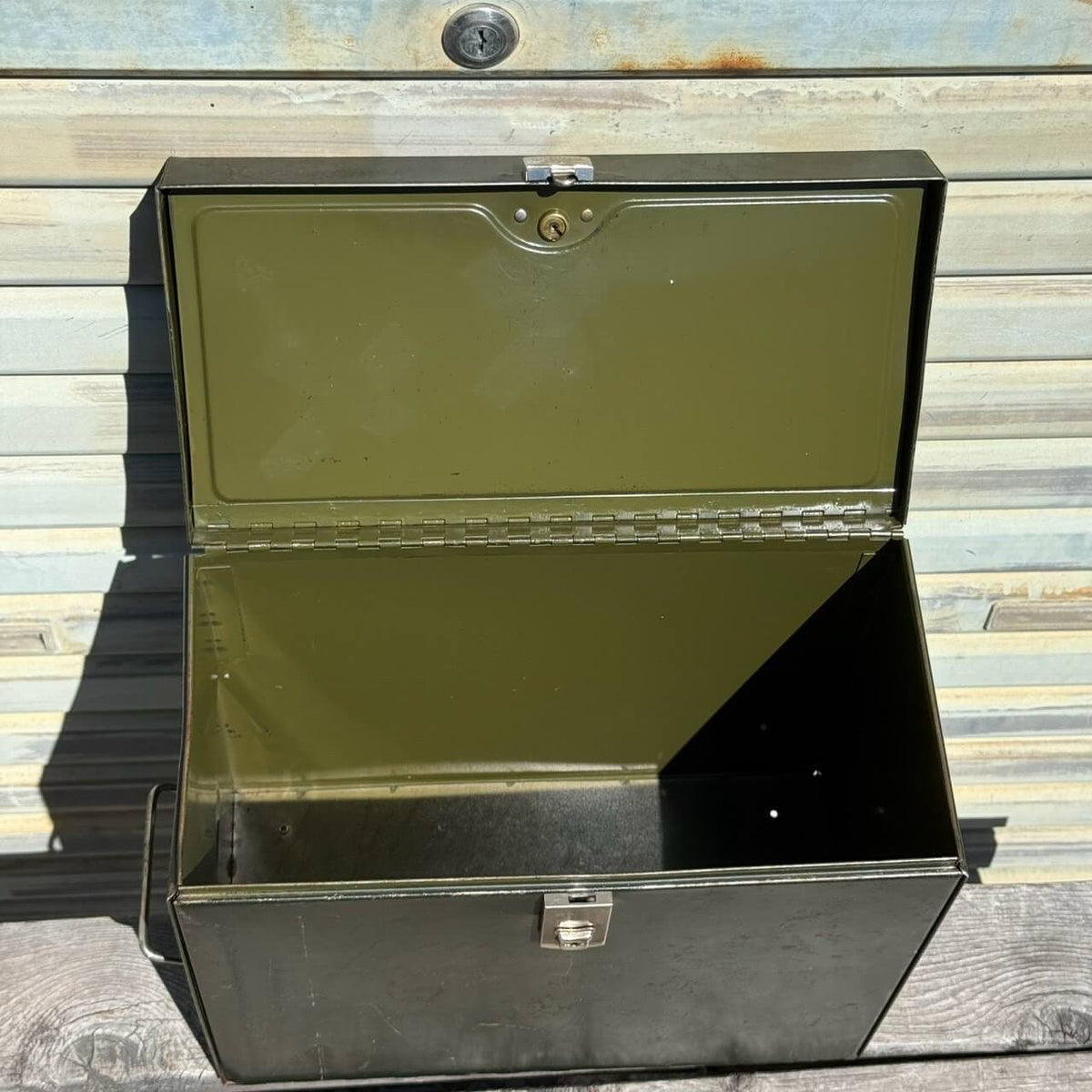 【1950-60年代】ビンテージ PRONTO FILE CORPORATION ファイルボックス アメリカン雑貨 鍵付き #2683