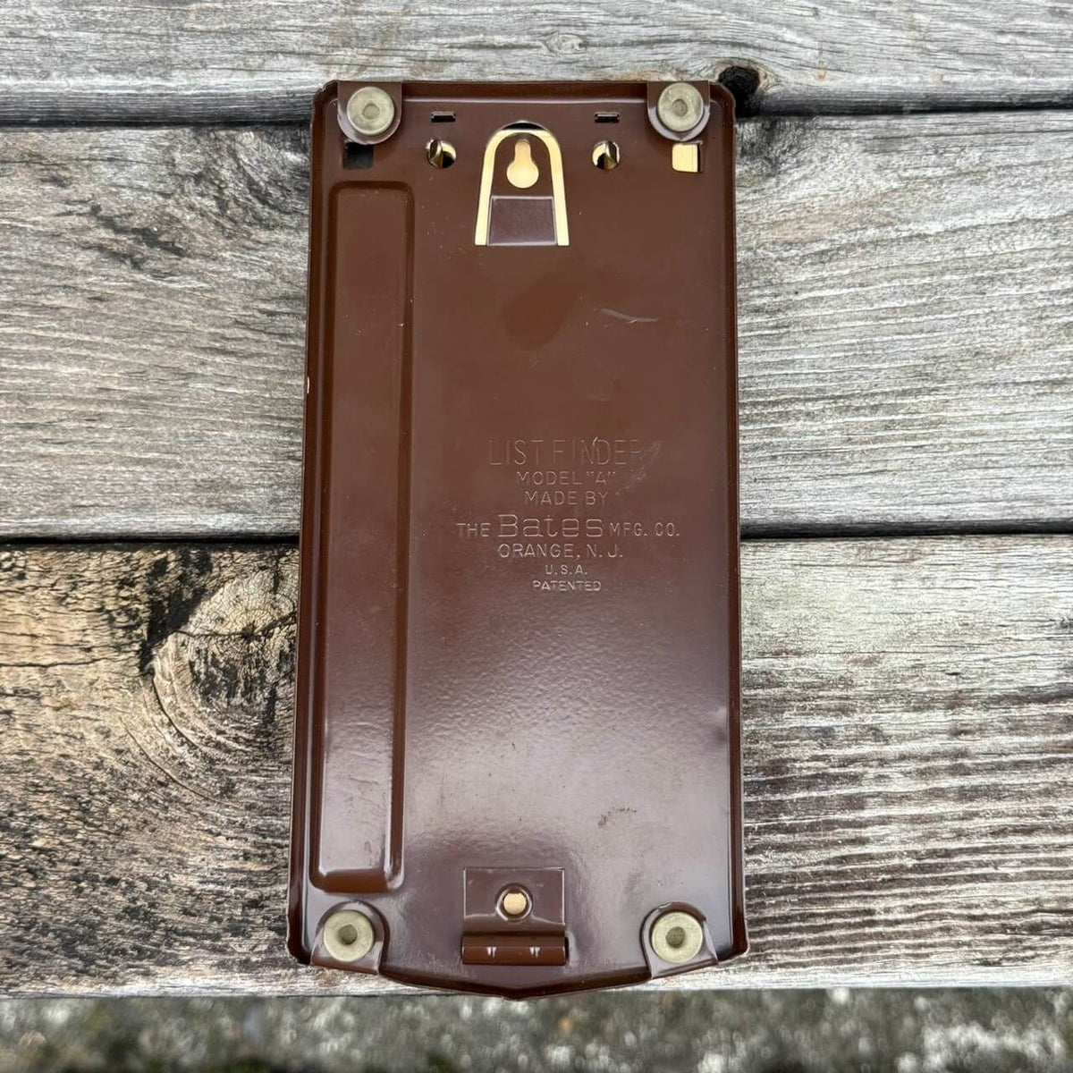 【1960-70年代】ビンテージ ガレージ アメリカン雑貨 店舗什器 BATES アドレス帳 スチール #2735