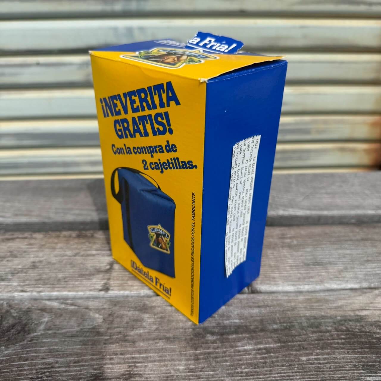 【1990年代】ビンテージ キャメル クーラーバッグ アメリカン雑貨 店舗什器 箱付き #2453-2