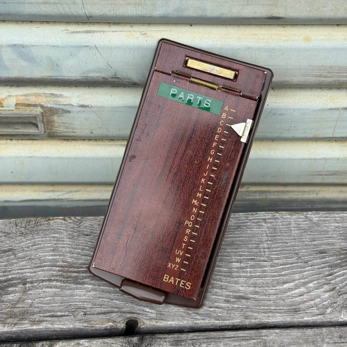 【1960-70年代】ビンテージ ガレージ アメリカン雑貨 店舗什器 BATES アドレス帳 スチール #2735