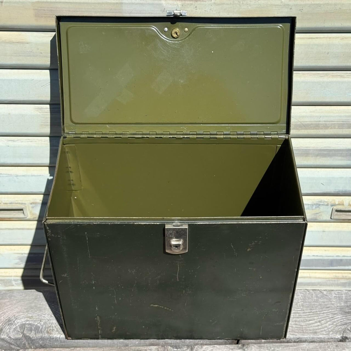 【1950-60年代】ビンテージ PRONTO FILE CORPORATION ファイルボックス アメリカン雑貨 鍵付き #2683