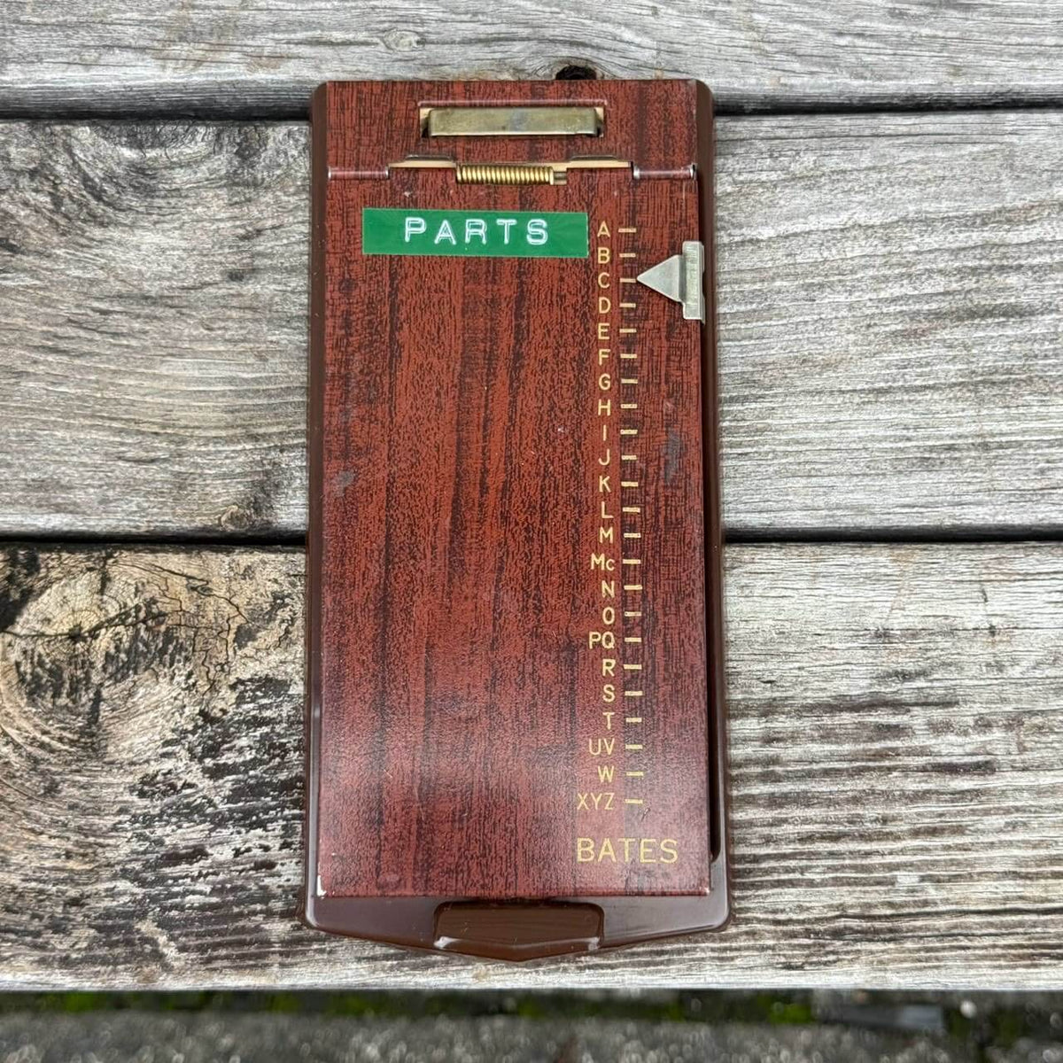【1960-70年代】ビンテージ ガレージ アメリカン雑貨 店舗什器 BATES アドレス帳 スチール #2735