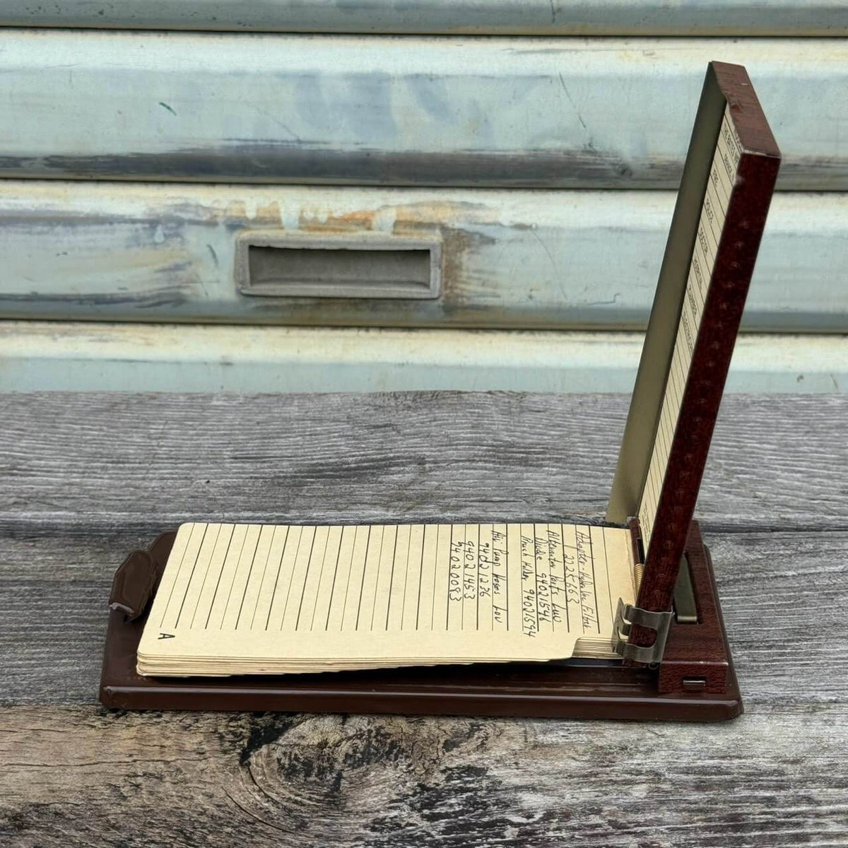 【1960-70年代】ビンテージ ガレージ アメリカン雑貨 店舗什器 BATES アドレス帳 スチール #2735